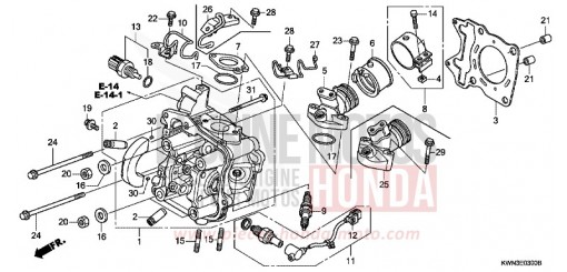 CYLINDER HEAD WW125EX2A de 2010